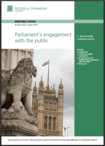 Parliament's engagement Library briefing