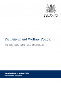 Parliament and Welfare Policy: the 2010 Intake